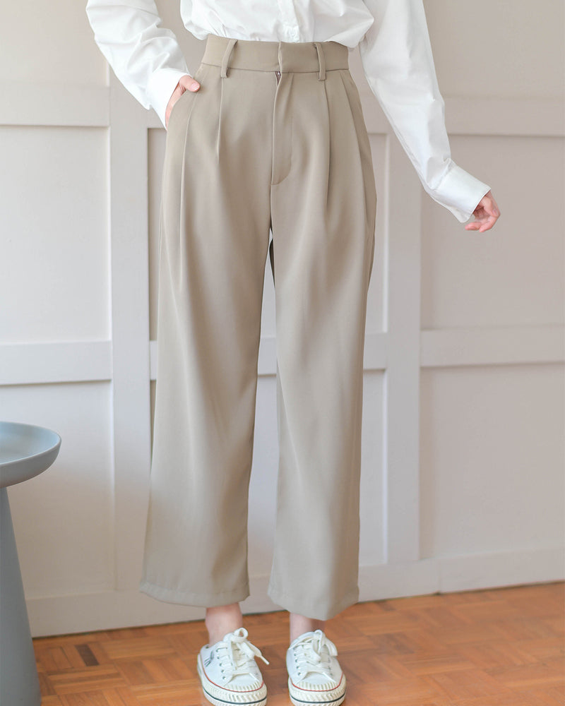 Sunny Trousers 純色輕便涼感長褲 - Brown 淺啡色 (CB595)