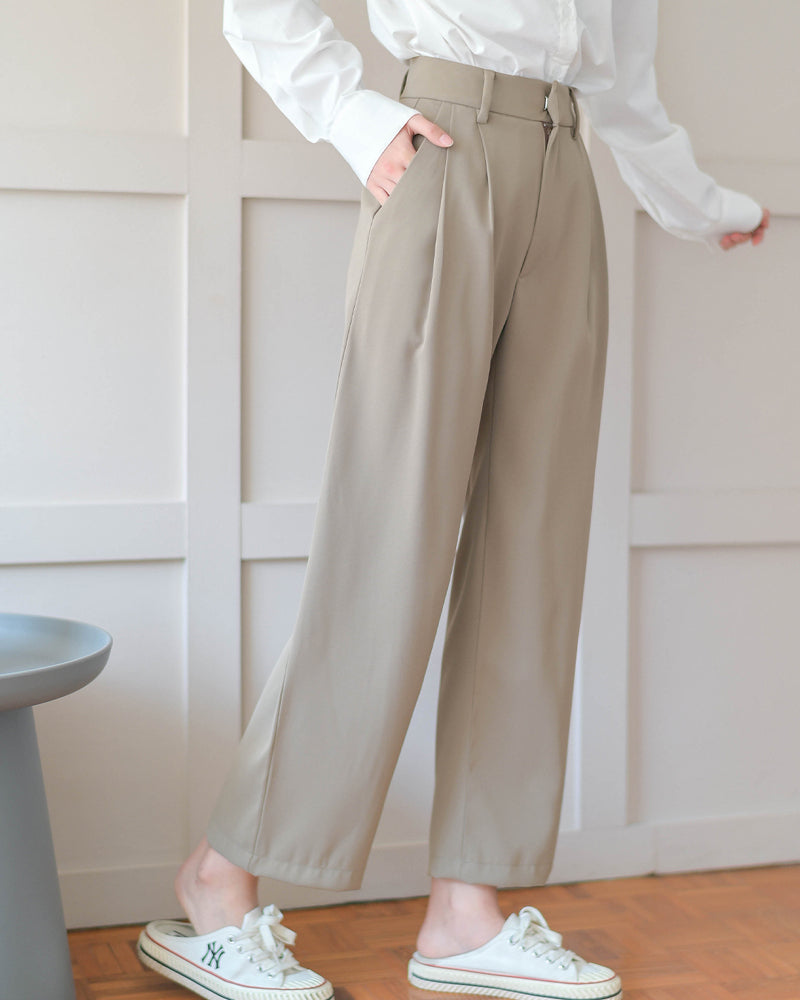 Sunny Trousers 純色輕便涼感長褲 - Brown 淺啡色 (CB595)