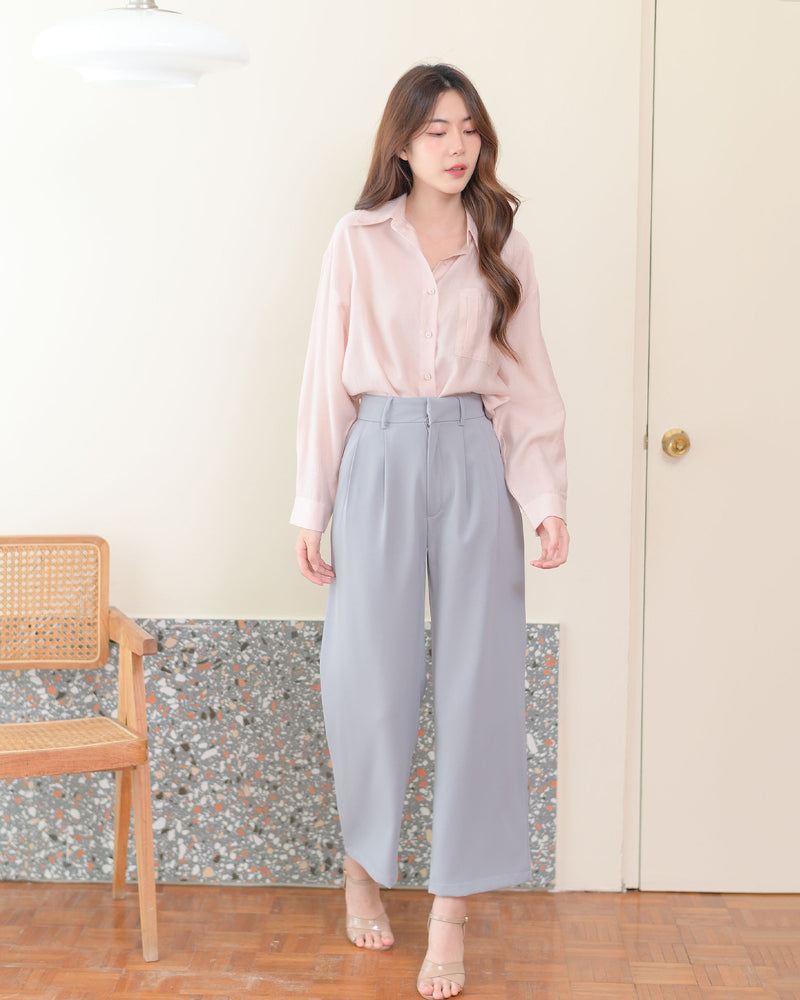 Sunny Trousers 純色輕便涼感長褲 - Light Grey 淺灰色 (CB595)