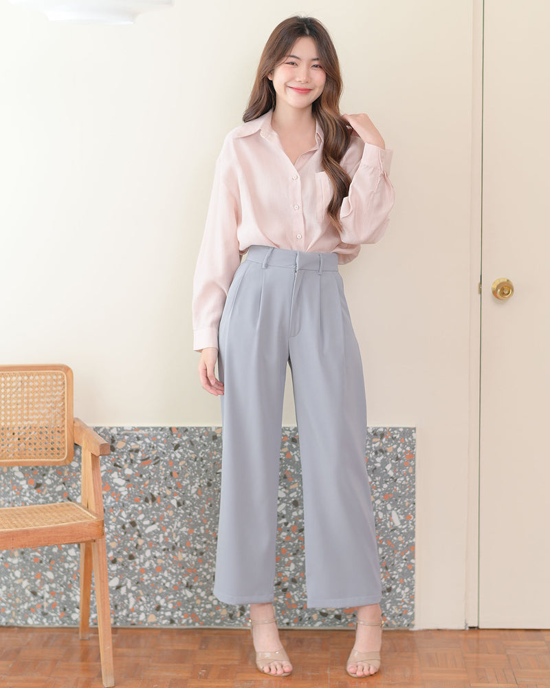 Sunny Trousers 純色輕便涼感長褲 - Light Grey 淺灰色 (CB595)