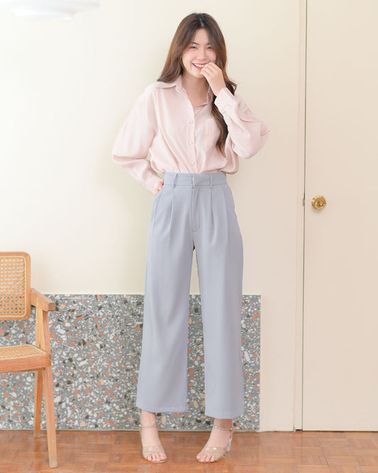 Sunny Trousers 純色輕便涼感長褲 - Light Grey 淺灰色 (CB595)