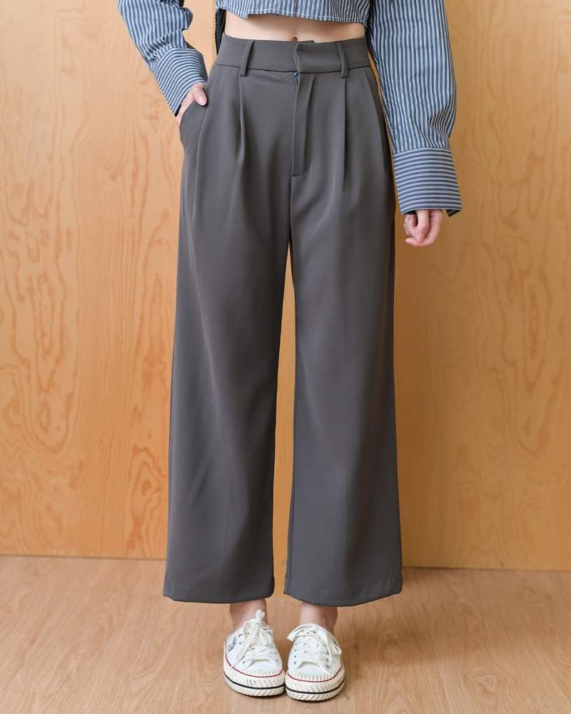 Sunny Trousers 純色輕便涼感長褲 - Gray 灰色 (CB595)